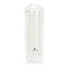 Devineau 3 bougies flambeaux blanc unis torsadés -boîte rhodo