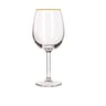 Set 3 verre à pied filet or 28.5cl