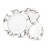 Service 18pieces en porcelaine marble