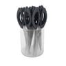 Ciseaux flippy 21 cm gris charbon