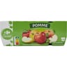 Carrefour classic' compote pomme allégée en sucres x16 - 1600g