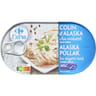 Carrefour extra colin d'Alaska au naturel sans arêtes 190g