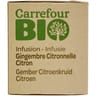 Carrefour bio infusion gingembre citronnelle citron bio 20 sachets 30g