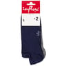 Lot de 2 paires de socquettes BLEU/GRIS T43\46