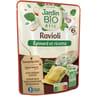 Jardin bio étic ravioli épinards ricotta bio sachet individuel 250g