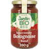 Jardin bio étic sauce bolognaise au boeuf bio 350g