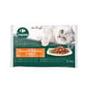 Carrefour companino pâtée pour chat viande/poisson x4 - 340g
