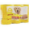 Carrefour companino pâtée pour chien adulte au boeuf, à l'agneau et poulet x3 -3600g
