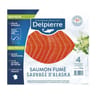 Delpierre saumon rouge d'Alaska fumé, pêché en Pacifique 110g