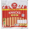 Carrefour classic' 20 knacks pur porc 700g