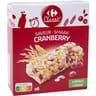 Carrefour classic' barres 4 céréales saveur cranberry x6 - 125g