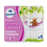 Carrefour essential papier toilette sensitive 4 plis 9 rouleaux