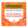 Twinings infusion ayurveda pêche-vanille fleur d'oranger 20 sachets 30g
