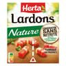 Herta lardons nature conservateur sans nitrites 2x75g