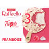 Raffaello 3 bâtonnets glace saveur noix de coco sauce framboise 138g