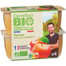 Carrefour bio compotes pommes sans sucre ajoutés bio x4 - 400g