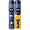 Nivea déodorant atomiseur homme protect&care 200ml lot x2