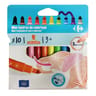 Carrefour feutre mini pointe large x10