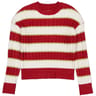 Pull manches longues femme ECRU/PIMENT MELANGE/GOLD 50\52