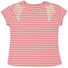 Tee shirt manches courtes femme OFF WHITE/ROSE PINK T50\52
