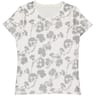 Tee shirt manches courtes femme ECRU AOP NAVY T38\40