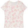 Tee shirt manches courtes femme ECRU AOP ROSE POP T50\52