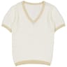Pull manches courtes femme ECRU T38/40