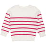 Pull manches longues femme ECRU/ROSE T38\40