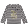 Tee shirt manches longues femme ECRU/STRIPES NAVY T38\40