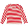 Tee shirt manches longues femme RAYE ROUGE/OFF WHITE T50\52