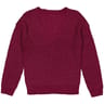 Pull manches longues AUBERGINE MELANGE T50/52