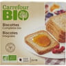 Carrefour bio 2 sachets de 18 biscottes complètes bio 300g