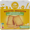 Carrefour classic biscottes sans sel ajouté 300g