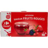 Carrefour classic' infusion saveur fruits rouges 25 sachets de 1.6g