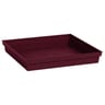 Soucoupe toscane  carree 26.7 cm - bourgogne
