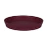 Soucoupe toscane diam 34.5 cm - bourgogne