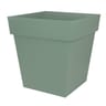 Pot carre toscane 50 cm 87l - vert laurier