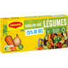 Maggi bouillon kub legumes sel réduit 120g