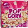 Carrefour pop corn sucré 2x100g