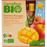 Carrefour bio compote pomme mangue sans sucres ajoutés 4x90g