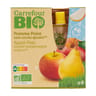 Carrefour bio pomme poire sans sucres ajoutés  4x90g