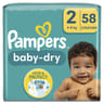 Pampers baby dry couches taille 2 4kg 8kg x58