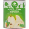 Carrefour fruits au sirop poires williams 455g