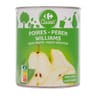 Carrefour fruits au sirop poires williams 455g
