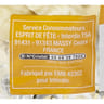 Esprit de fête chocolat friture blanc 200g