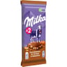 Milka cacahuètes et éclats croquants 2x90g-180g