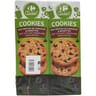 Carrefour classic' cookies aux pépites de chocolat & noisettes lot 2x200g