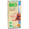Carrefour bio tablette de chocolat au lait x2 -170g
