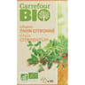 Carrefour bio infusion thym citron bio 20 sachets - 30g