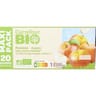 Carrefour bio compote pomme sans sucres ajoutes 20x90g